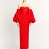 The Carmen Maxi Dress In Red