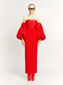 The Carmen Maxi Dress In Red