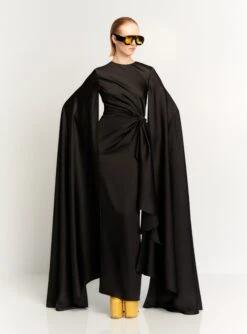 The Elya Maxi Dress In Black -Solace Dress Shop ELYA MAXI DRESS OS39022 BLACK 012 R1