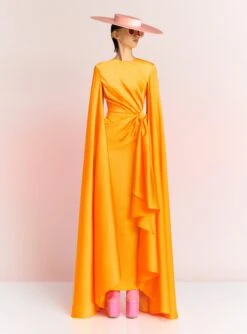 The Elya Maxi Dress In Orange