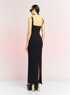 The Frankie Maxi Dress In Black -Solace Dress Shop FRANKIE MAXI DRESS OS39031 BLACK 099 R1