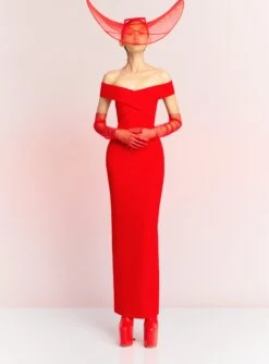 The Ines Maxi Dress In Red