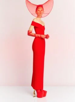 The Ines Maxi Dress In Red -Solace Dress Shop INES MAXI DRESS OS39030 RED 037 R1