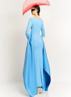 The Irma Maxi Dress In Bluebell -Solace Dress Shop IRMA MAXI DRESS OS39020 BLUEBELL 031 R1