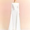 The Irma Maxi Dress In Cream -Solace Dress Shop IRMA MAXI DRESS OS39020 CREAM 408 R1