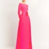 The Irma Maxi Dress In Ultra Pink -Solace Dress Shop IRMA MAXI DRESS OS39020 ULTRAPINK 041 R4