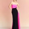 The Kinsley Maxi Dress In Hot Pink & Black 2 The Kinsley Maxi Dress In Hot Pink & Black -Solace Dress Shop KINSLEY MAXI DRESS OS29055 HOTPINK BLACK 009 R1