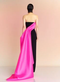 The Kinsley Maxi Dress In Hot Pink & Black 7 The Kinsley Maxi Dress In Hot Pink & Black -Solace Dress Shop KINSLEY MAXI DRESS OS29055 HOTPINK BLACK 016 R1
