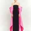 The Kyla Maxi Dress In Light Pink And Black -Solace Dress Shop KYLA MAXI DRESS OS37001 LIGHT PINK BLACK 040 R1