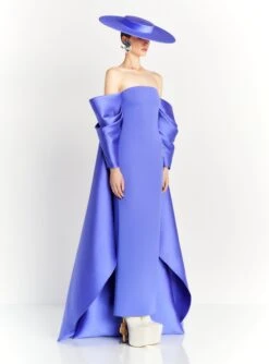 The Kyla Maxi Dress In Periwinkle -Solace Dress Shop KYLA MAXI DRESS OS37001 PERIWINKLE 010 R1