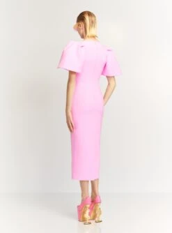 The Lora Midi Dress In Blush 7 The Lora Midi Dress In Blush -Solace Dress Shop LORA MIDI DRESS OS36025 BLUSH 123 R1