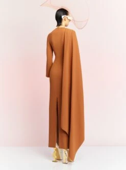 The Lydia Maxi Dress In Caramel 7 The Lydia Maxi Dress In Caramel -Solace Dress Shop LYDIA MAXI DRESS OS35021 CARAMEL 118 R1