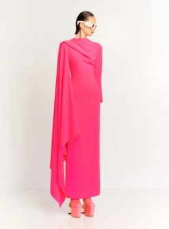 The Lydia Maxi Dress In Ultra Pink