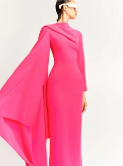 The Lydia Maxi Dress In Ultra Pink -Solace Dress Shop LYDIA MAXI DRESS OS35021 PINK 121 R4