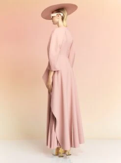 The Maia Maxi Dress In Oyster -Solace Dress Shop MAIA MAXI DRESS OS39018 OYSTER 119 R1