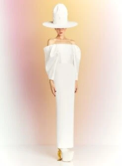 The Melina Maxi Dress In Cream 6 The Melina Maxi Dress In Cream -Solace Dress Shop MELINA MAXI DRESS OS40004 CREAM 047 R1