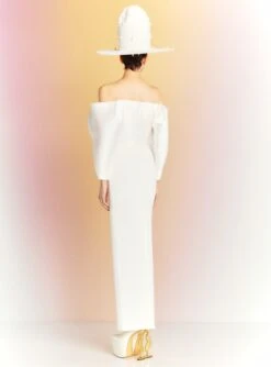 The Melina Maxi Dress In Cream 7 The Melina Maxi Dress In Cream -Solace Dress Shop MELINA MAXI DRESS OS40004 CREAM 077 R1