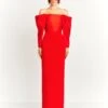 The Melina Maxi Dress In Red -Solace Dress Shop MELINA MAXI DRESS OS40004 RED 027 R1