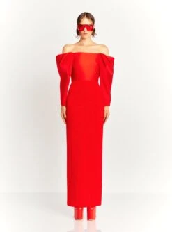 The Melina Maxi Dress In Red
