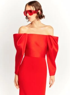 The Melina Maxi Dress In Red -Solace Dress Shop MELINA MAXI DRESS OS40004 RED 081 R1