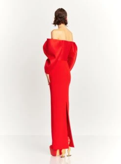 The Melina Maxi Dress In Red -Solace Dress Shop MELINA MAXI DRESS OS40004 RED 101 R1