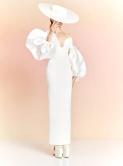 The Mora Maxi Dress In Cream -Solace Dress Shop MORA MAXI DRESS OS39021 CREAM 353 R1