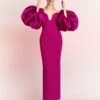 The Mora Maxi Dress In Fuchsia 1 The Mora Maxi Dress In Fuchsia -Solace Dress Shop MORA MAXI DRESS OS39021 FUCHSIA 037 R1