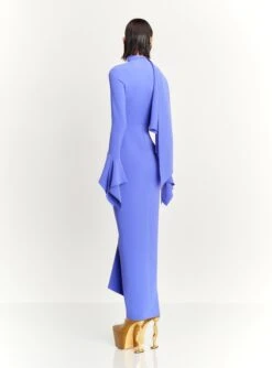 The Nella Maxi Dress In Periwinkle 6 The Nella Maxi Dress In Periwinkle -Solace Dress Shop NELLA MAXI DRESS OS36035 PERIWINKLE 094 R1