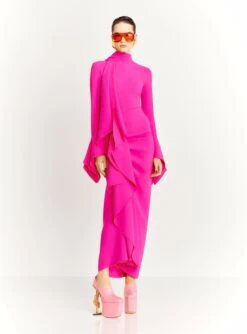 The Nella Maxi Dress In Pink -Solace Dress Shop NELLA MAXI DRESS OS36035 PINK 121 R1