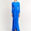 The Nia Maxi Dress In Blue -Solace Dress Shop NIA MAXI DRESS OS39023 BLUE 036 R1