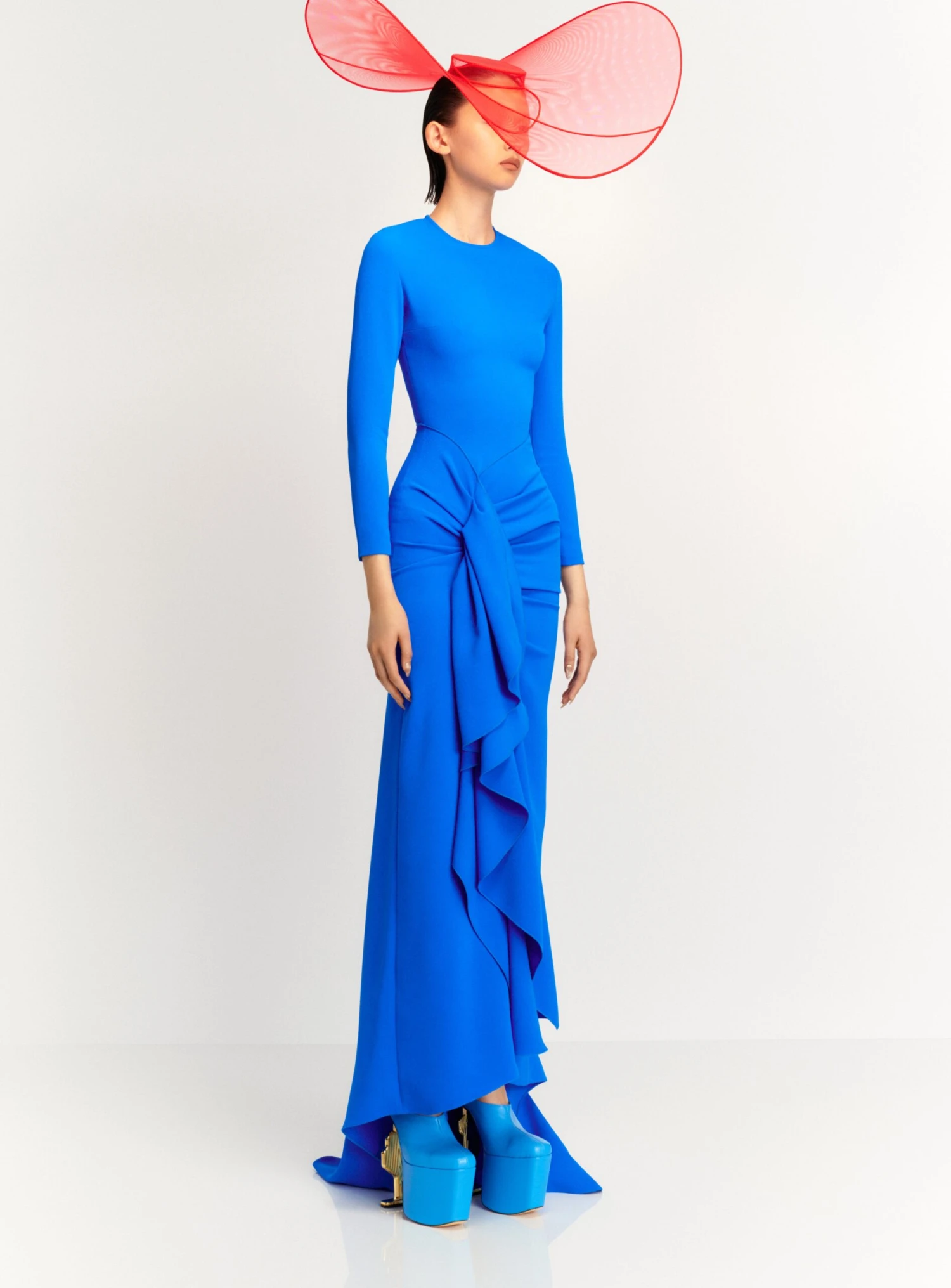 The Nia Maxi Dress In Blue 5 The Nia Maxi Dress In Blue - Image 3