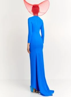 The Nia Maxi Dress In Blue 9 The Nia Maxi Dress In Blue -Solace Dress Shop NIA MAXI DRESS OS39023 BLUE 196 R1