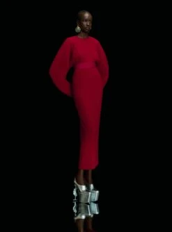 The Mirabelle Maxi Dress In Ruby -Solace Dress Shop OS21061B MIRABELLE MAXI DRESS RUBY 0057 R1