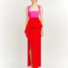 The Ally Maxi Dress In Pink And Red