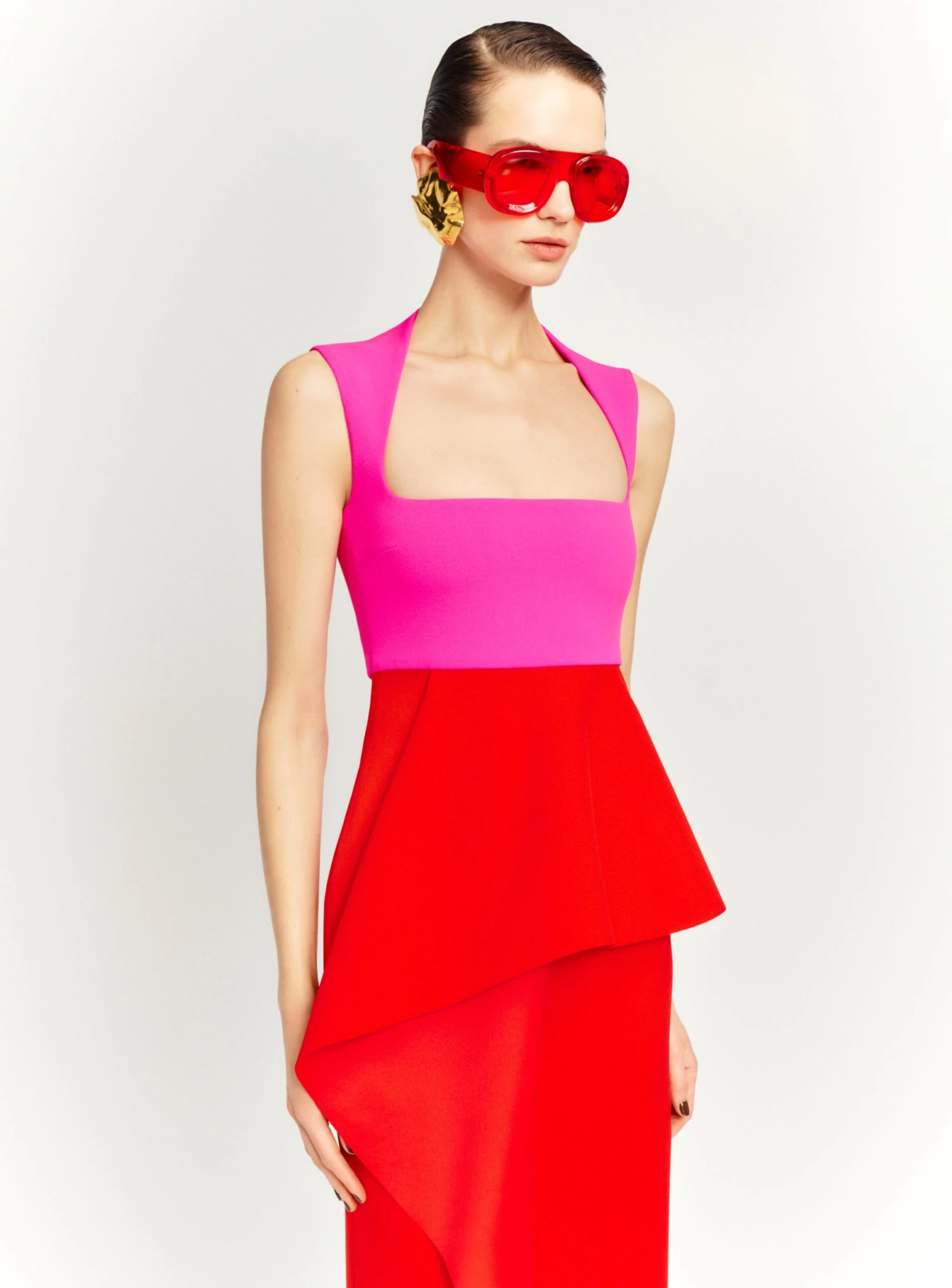 The Ally Maxi Dress In Pink And Red 4 The Ally Maxi Dress In Pink And Red - Image 2