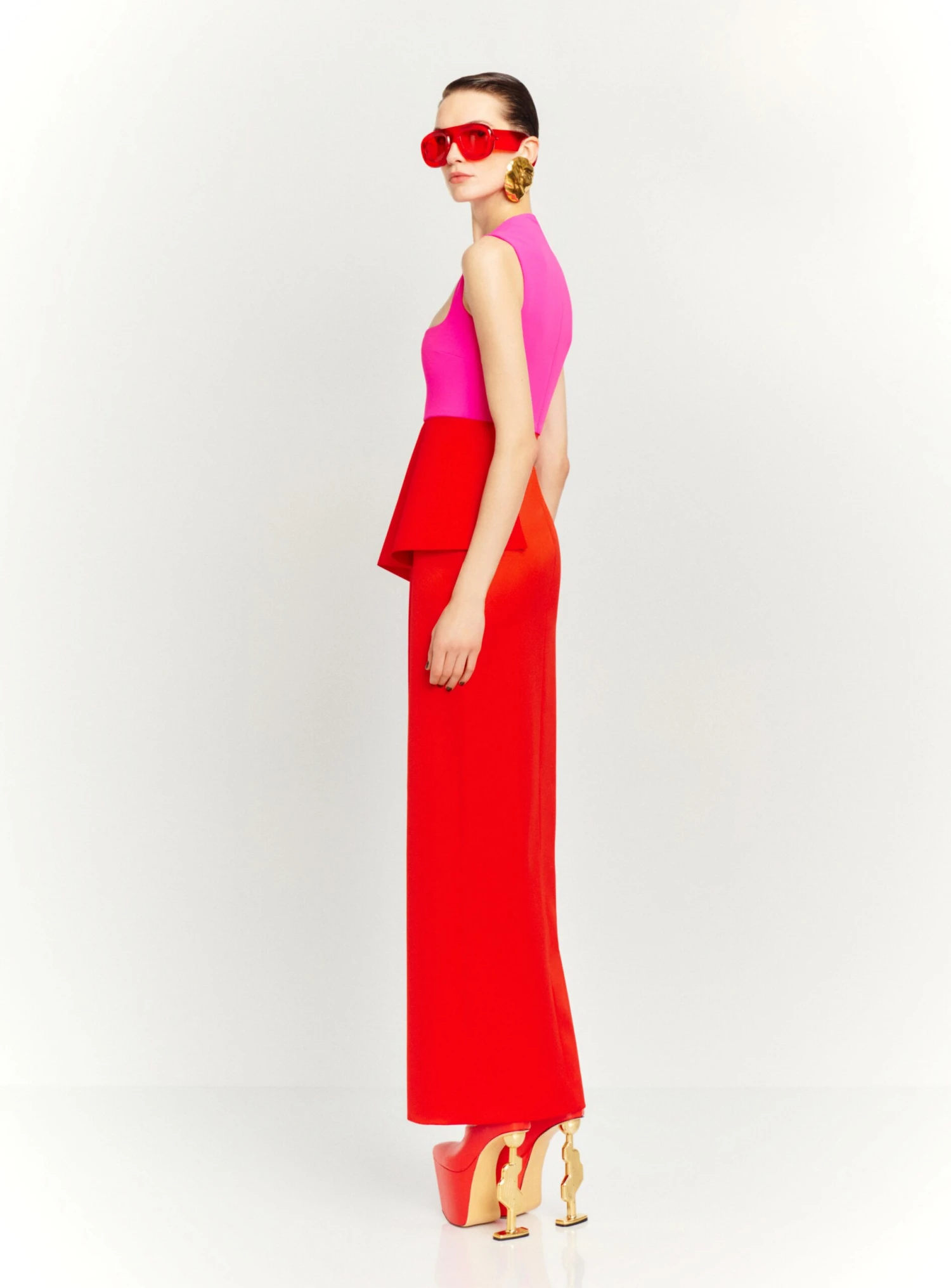 The Ally Maxi Dress In Pink And Red 5 The Ally Maxi Dress In Pink And Red - Image 3