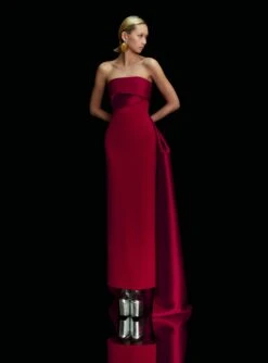 The Kinsley Maxi Dress In Ruby