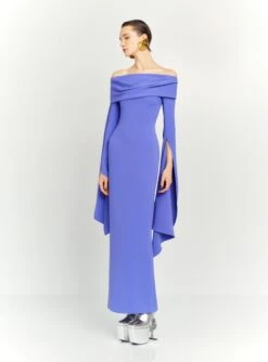 The Arden Maxi Dress In Periwinkle