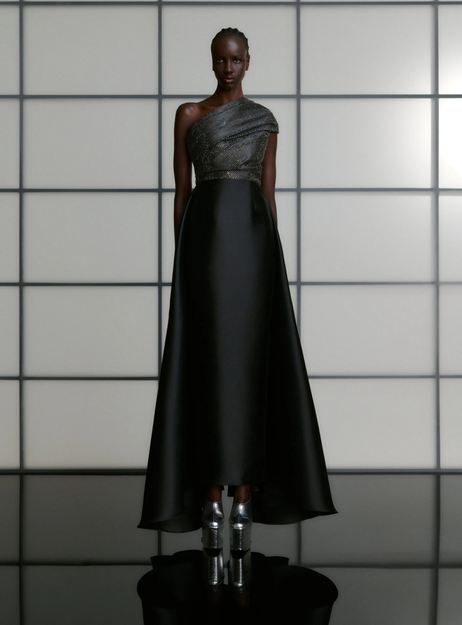 The Alba Crystal Maxi Dress In Black 2 The Alba Crystal Maxi Dress In Black