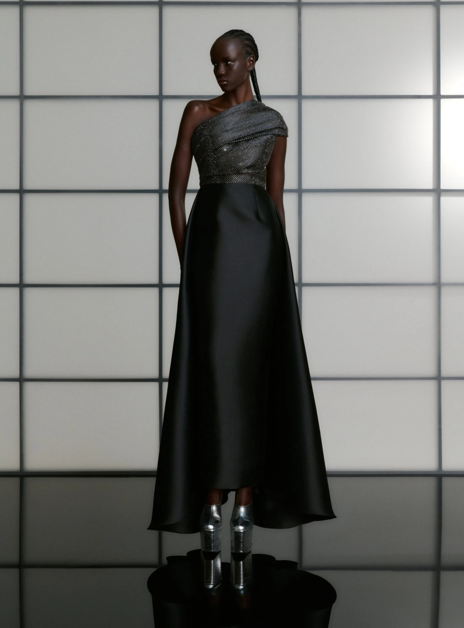 The Alba Crystal Maxi Dress In Black 3 The Alba Crystal Maxi Dress In Black - Image 2