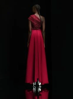 The Alba Crystal Maxi Dress In Ruby -Solace Dress Shop OS35008A ALBA CRYSTAL MAXI DRESS RUBY 0133 R1