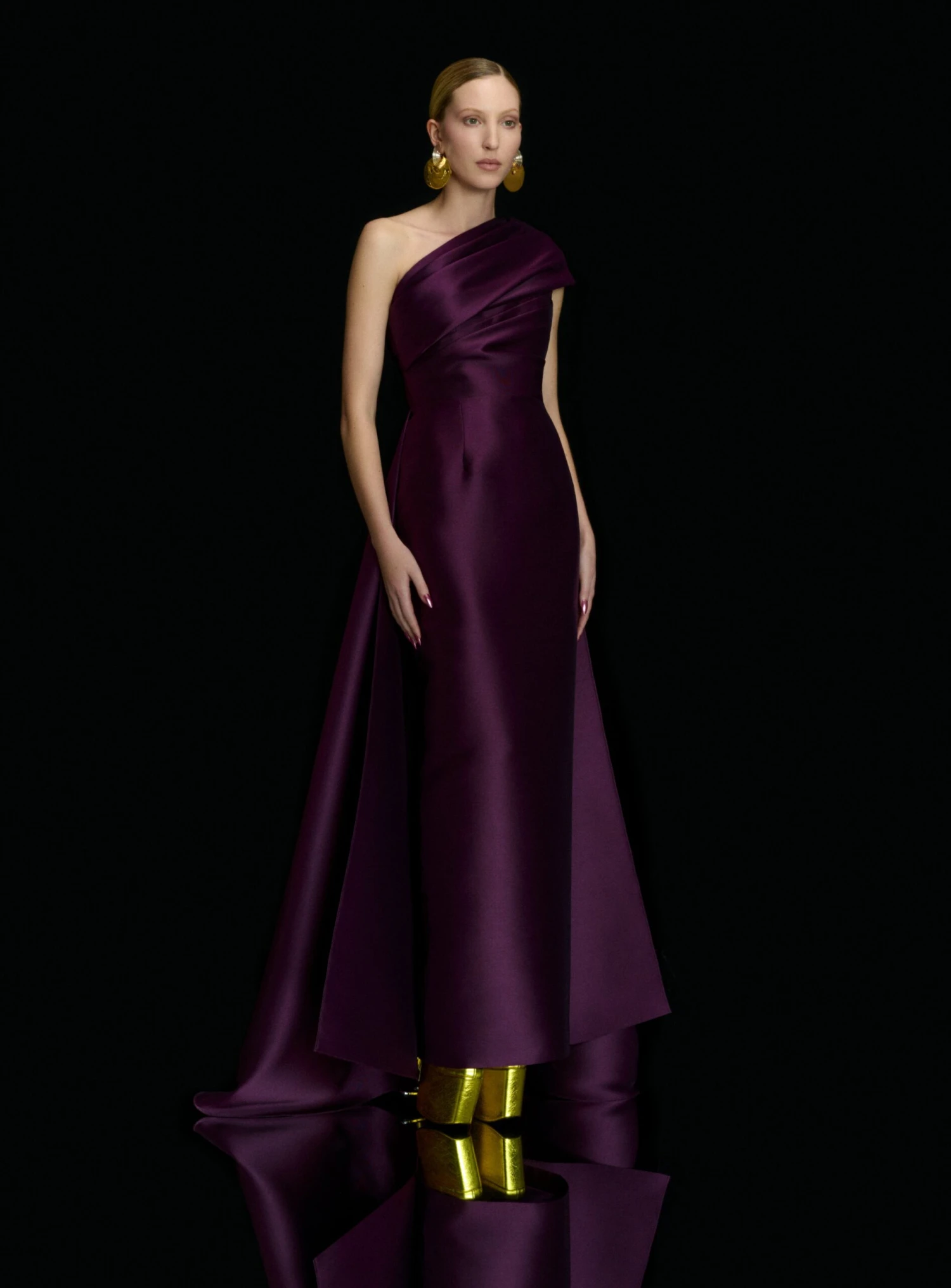 The Alba Maxi Dress In Aubergine 4 The Alba Maxi Dress In Aubergine - Image 2