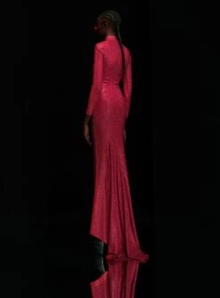 The Vivienne Crystal Maxi Dress In Ruby -Solace Dress Shop OS35013B VIVIENNE CRYSTAL MAXI DRESS RUBY 0133 R1