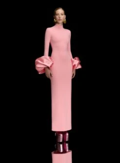 The Viviana Maxi Dress In Soft Pink