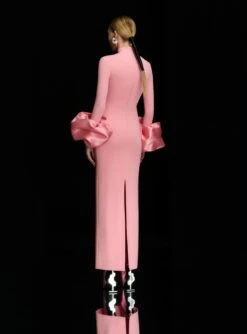 The Viviana Maxi Dress In Soft Pink -Solace Dress Shop OS37019 VIVIANA MAXI DRESS SOFT PINK 0085 R1