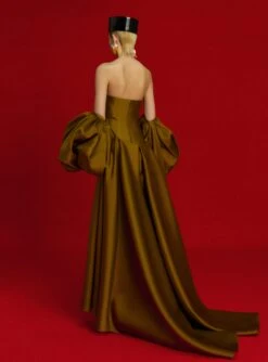 The Lea Maxi Dress In Gold -Solace Dress Shop OS38004 LEA MAXI DRESS GOLD 0076 R1