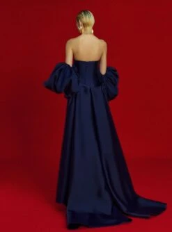 The Lea Maxi Dress In Navy -Solace Dress Shop OS38004 LEA MAXI DRESS NAVY 0129 R1