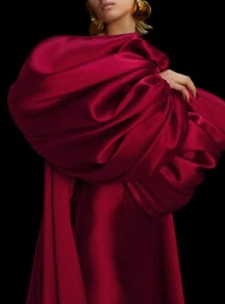 The Lea Maxi Dress In Ruby -Solace Dress Shop OS38004 LEA MAXI DRESS RUBY 0033 R1