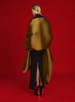 The Lyana Maxi Dress In Gold And Black -Solace Dress Shop OS38017 LYANA MAXI DRESS GOLD BLACK 0033 R1