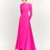 The Shayla Maxi Dress In Pink -Solace Dress Shop OS41007 SHAYLA MAXI DRESS PINK 024 R1
